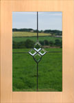 decorative glass door panel - ttk6